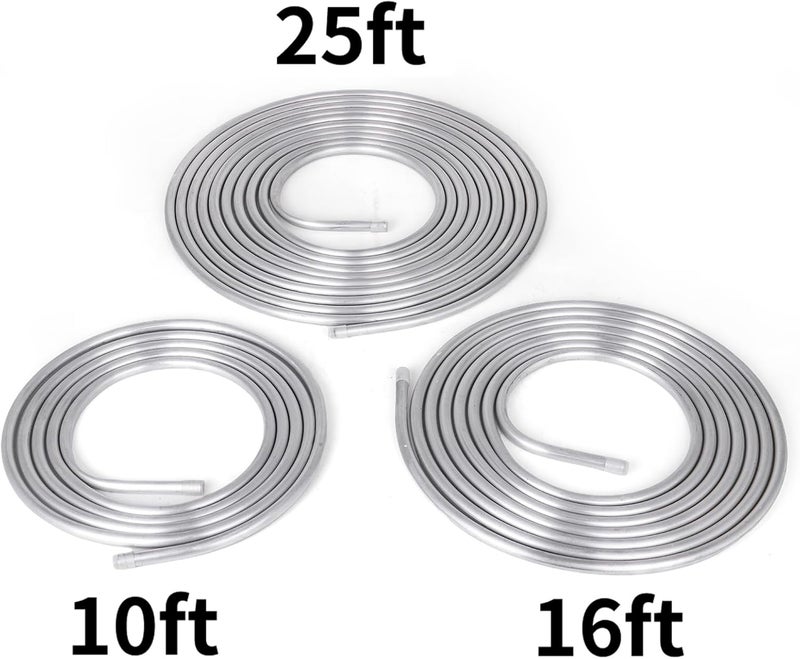 CNRAQR 3/8" OD Aluminum Hard Fuel Line 25 Feet Hardline Tube Thickness is 0.039" - Image 4